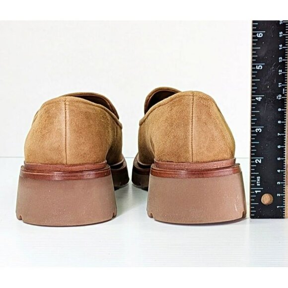 Vince Women's Robin Slip On Loafers Light Fawn Suede Leather Size 9 (MSRP $350) - Picture 9 of 11